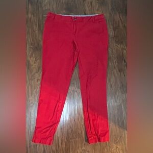 Banana Republic Red Ankle Pants